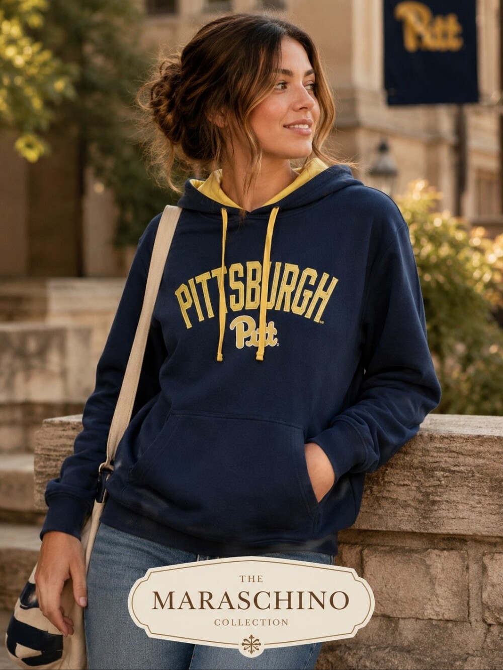 University Of Pittsburgh Pitt Hoodie Cozy Collegiate | 2XL